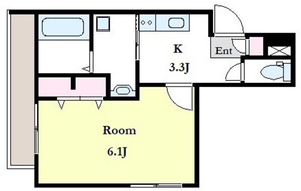 恵比寿駅 徒歩11分 2階の物件間取画像